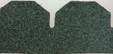 ALESSIO Green Hexagon Asphalt Shingles 177 Sq. In.es 1" Scale Dollhouse 4003H