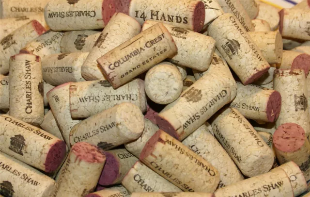 50 Used Red Wine Corks - All Natural, Crafts DIY 100% Cork, Mostly One-Brand