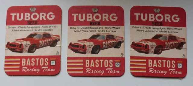 Lot 3 Sous Bock Biere Tuborg, Tuborg Beer Bastos Racing Team