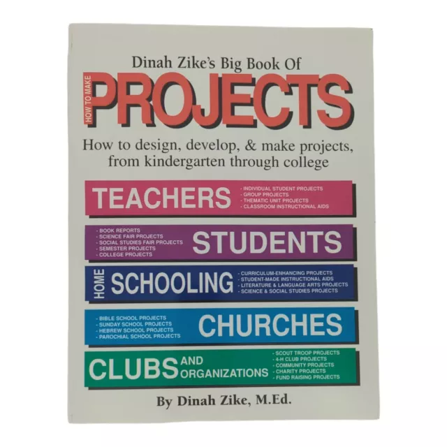 *NEW* Big Book of How to Make Projects K-College, Zike, Homeschool Teacher Class