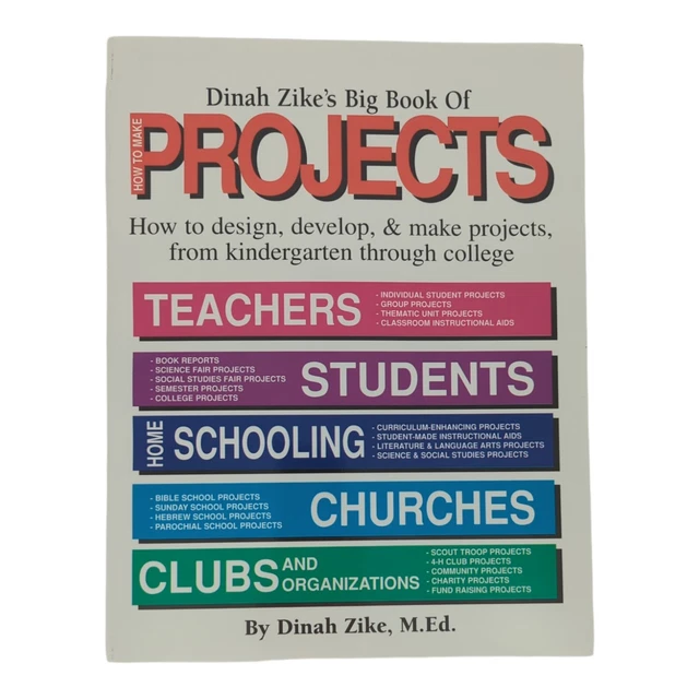 *NEW* Big Book of How to Make Projects K-College, Zike, Homeschool Teacher Class