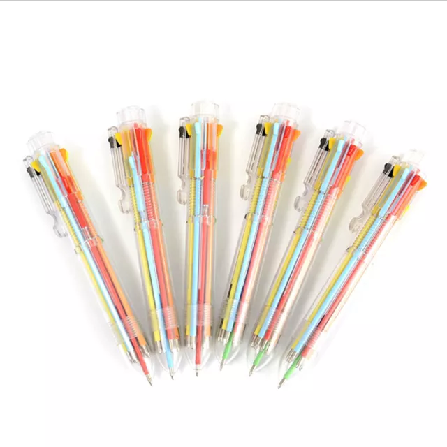 Multi-Color 8 In 1 Color Ballpoint Pen Ball Point Pens Kids School Office Sup  q