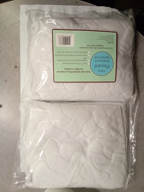 Paquete de 2 piezas American Baby Company impermeable almohadilla protectora N Playard