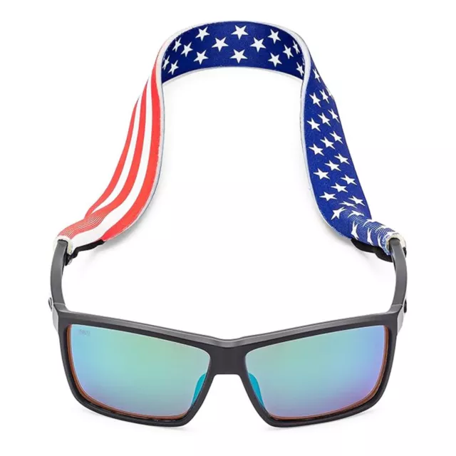 Pilotfish Sunglass Strap Floating Neoprene Eyewear Retainer Holder Strap Patriot