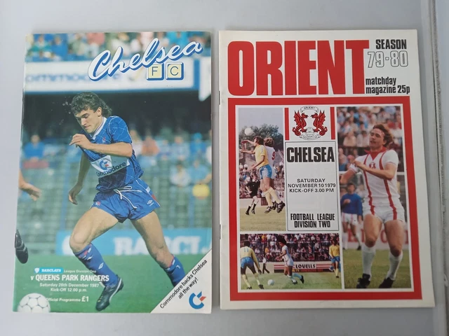CHELSEA FC - two programmes, 1979 and 1987 £10.00 - PicClick UK