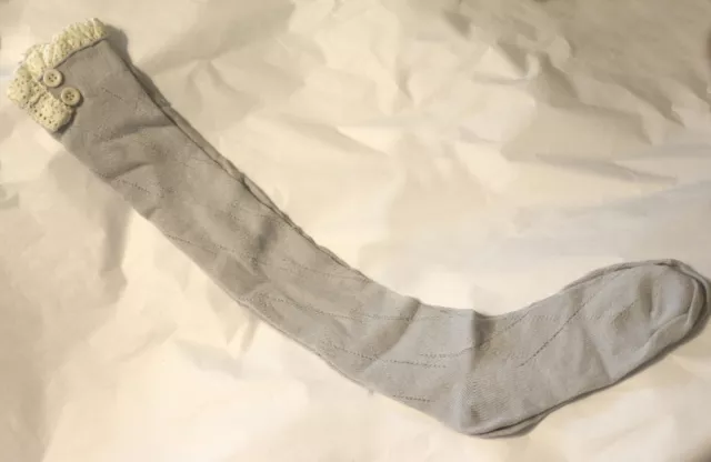 Gray,Leg Warmers,Boot Topper,Knitted Boot Socks,knee high Boot Socks woman,lace