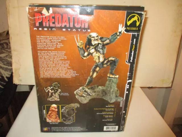 Predator Resin Statue 2001 Palisades Toys 1516/2000 in Box--READ DESCRIPTION 2