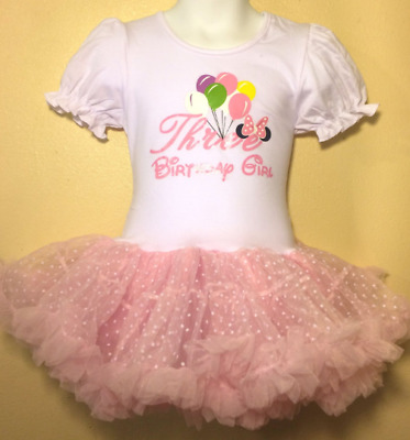 Minnie Mouse Birthday Dress 2 year old Pink Girl Baby Toddler