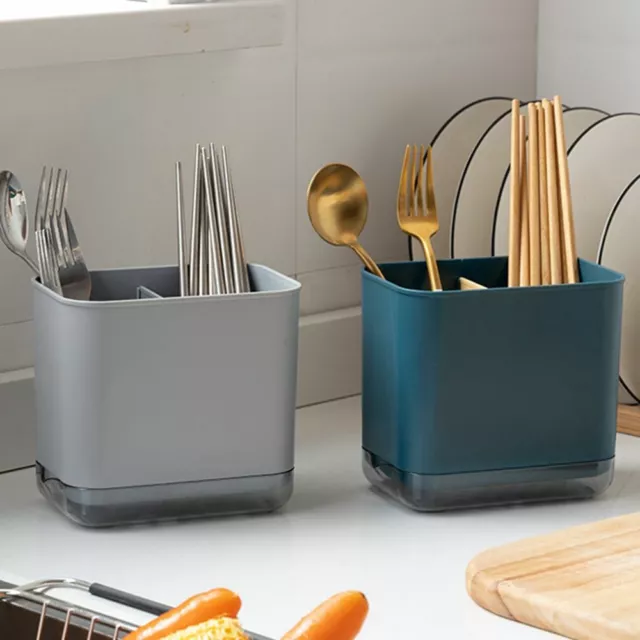 Kitchen Cutlery Holder Spoon Fork Storage Rack Organizer Utensils Chopstick Box