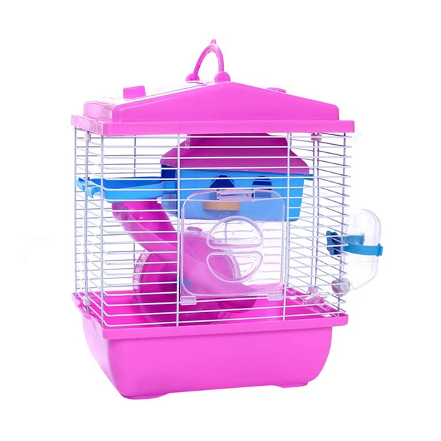 1PC Villa Käfig für Kleine Haustiere Chinchilla Hamster Käfig