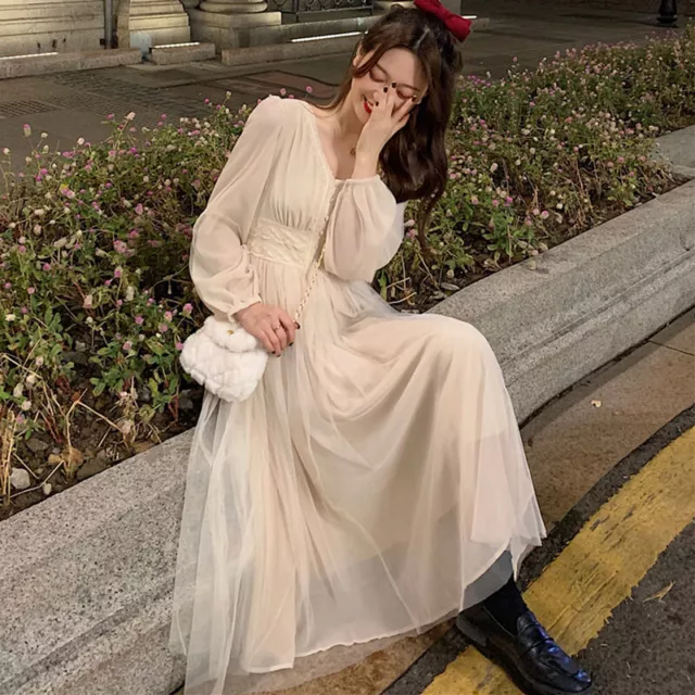 Robe longue online à bouton