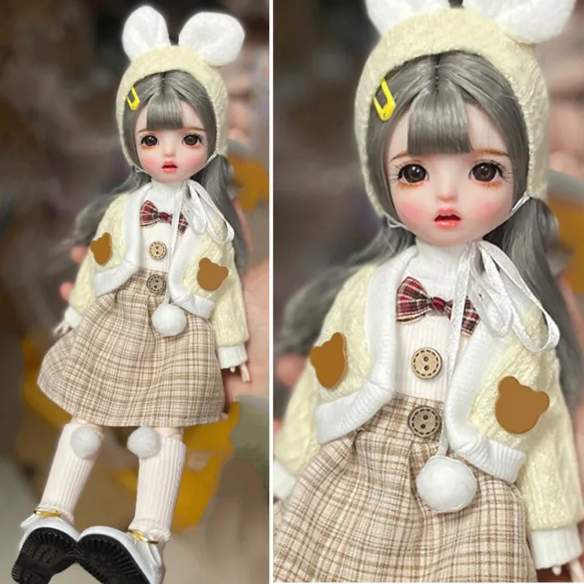 1/6 BJD Doll 30CM Dolls with Removable Clothes Shoes Dress Up DIY Gift for Girls