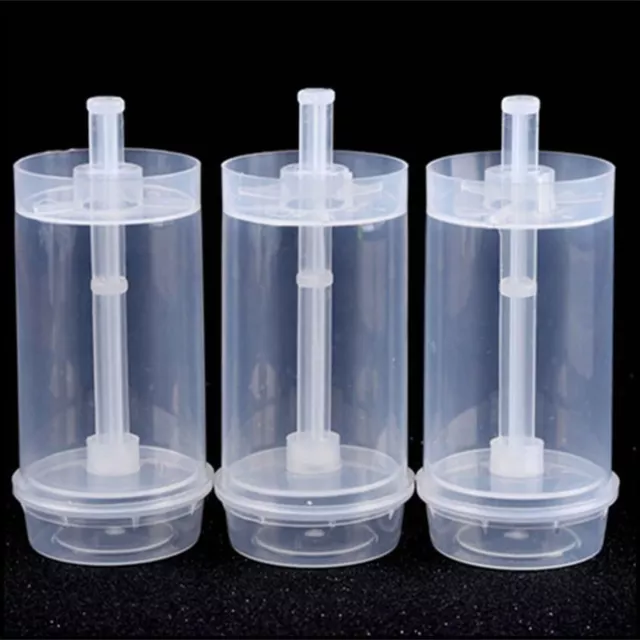 50x Push Up Cake Pop Shooter Container Plastic Stand Holder w/ Lids Baking Tools 3