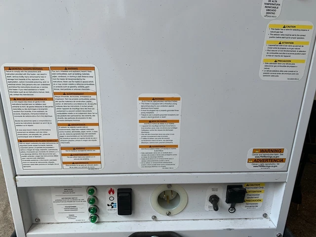 NEW NLB White Premier 170 Tent Heater Event Dual Fuel NG & LP Gas 170000 BTU