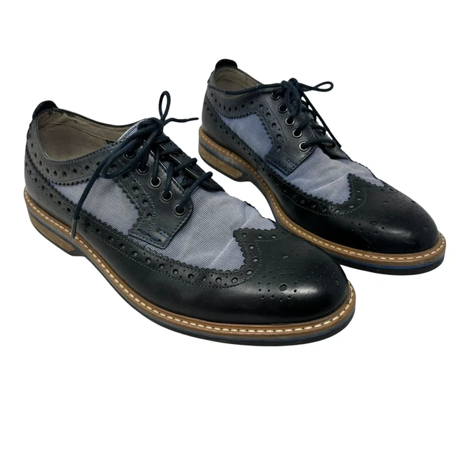 Clarks‎ Mens Pitnet Limit Navy Combo Preppy Wingtip Dress Shoes Size 10.5 Clarks shoes – HiPOP Fashion main image 2