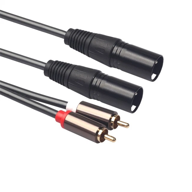 Audio Cable Adapter Gold Plated Nickel Plated Zinc Alloy XLR Connectors 1 PC