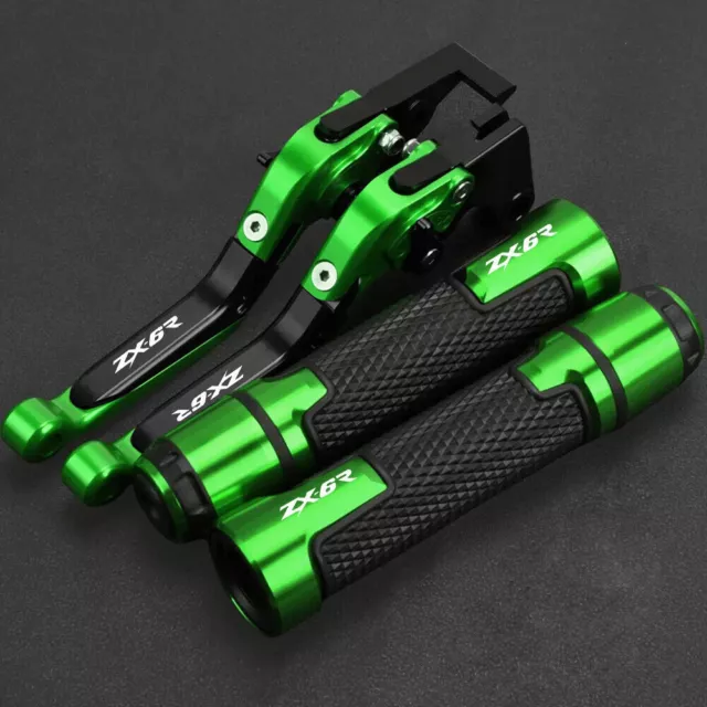 Brake Clutch Levers Hand Handlebar grip For KAWASAKI ZX6R 2019-2020 Adjustable 3