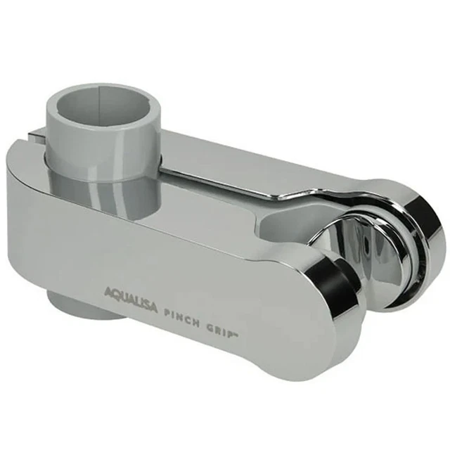 AQUALISA PINCH GRIP Shower Head Handset Holder 25mm Chrome & Grey Modern 910314 £26.31 PicClick UK
