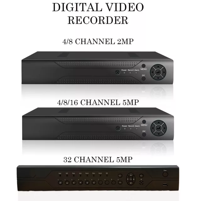 CCTV DVR 5MP/2MP 4 8 16 32 Channel Digital Video Recorder AHD 1920P VGA HDMI BNC