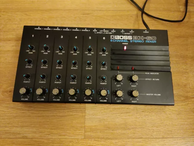 Vintage Roland Boss BX-60 6 Channel Stereo Mixer