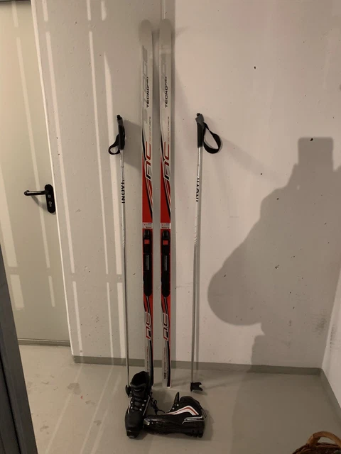 Langlauf Ski Set Herren : Skier 188cm, Stöcke und Schuhe Gr. 44, wenig benutzt 2