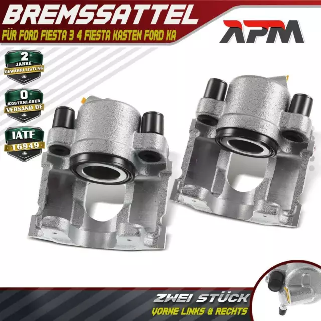 2x Bremssattel Vorne 48MM für Ford Fiesta 3 GFJ Fiesta 4 JA JB Kasten Ford KA