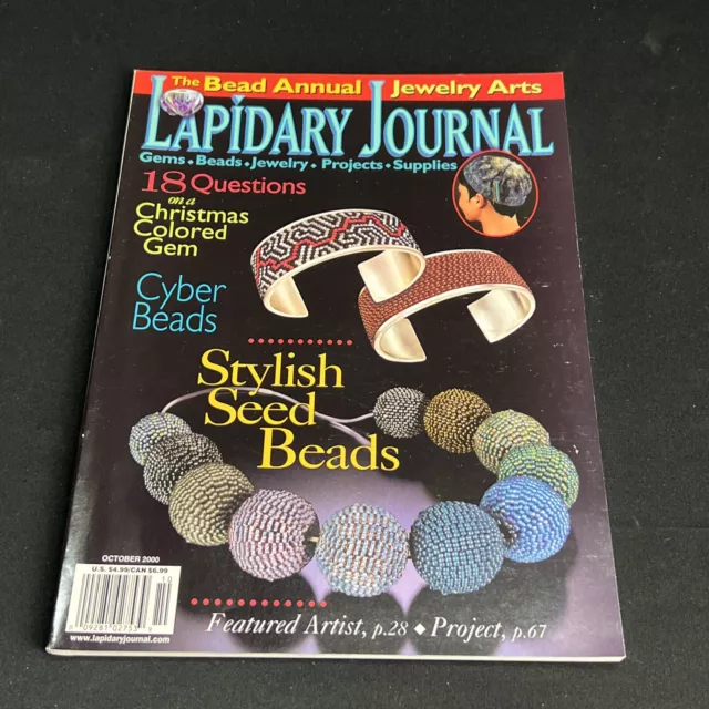 Lapidary Journal Magazine October 2000 Jewelry Stones Gems Crystal