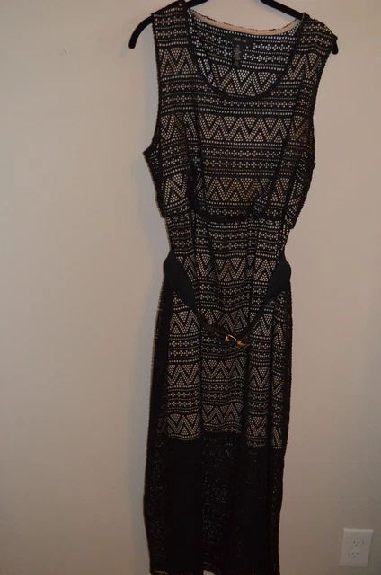 Style & Co dress, maxi,  women's XL, black