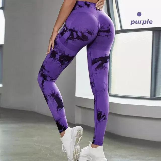 Women Tie Dye Seamless Leggings for Women High Waist Yoga Pants Leggings