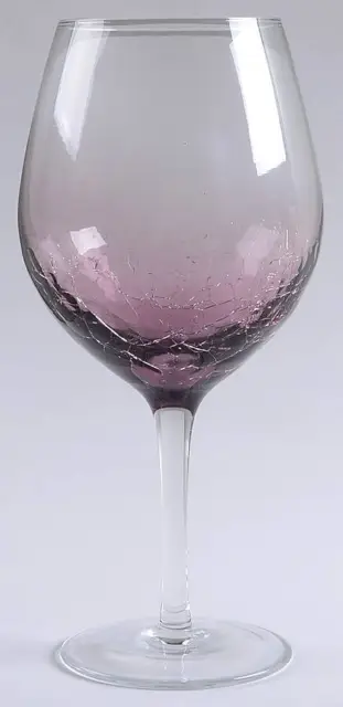 Pier 1 Purple Crackle Red Wine Glass 12408834