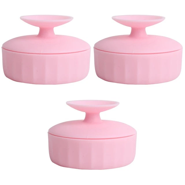 3PCS Boîte à brosse à double usage Makeuple Claitement de brosse Nettoyer