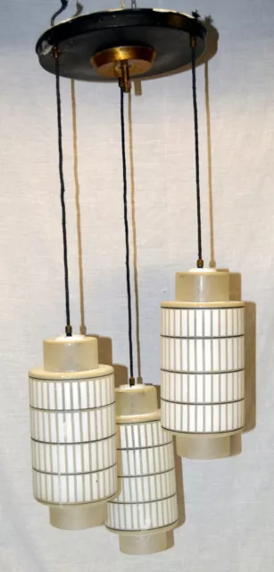 Antico Lampadario Cascata Vetro 1960 Design Stilnovo Venini Murano Vetro Acido