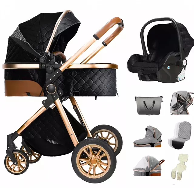 Passeggino TRIO Baby Carrozzina 3in1 Bambini Neonati OVETTO VARI COLORI 2