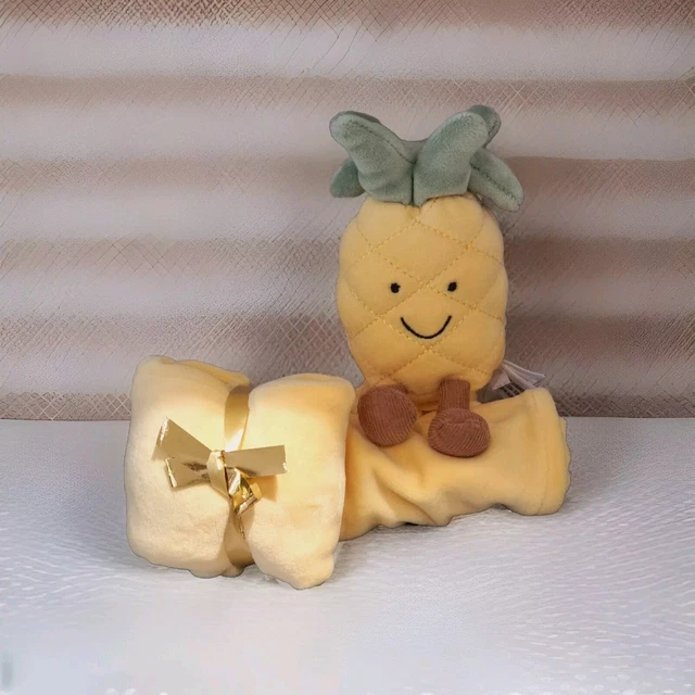 NEW JELLYCAT PINEAPPLE Soother Baby Comforter Blankie BNWOT £110.99
