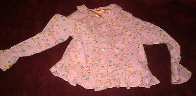 Oilily Floral Patterned Long Sleeved  Top Girls Sz 98  Cute