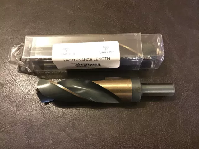 NEW Triumph Twist Drill T9F HD 1" Drill 1/2” 118 Point HSS S&D 5” OAL QUAD 94164