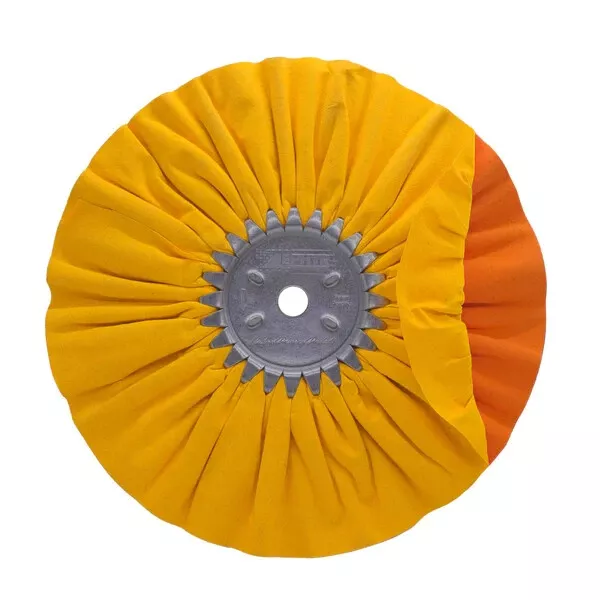 Zephyr Yellow and Orange Fast Cut Airway Buffing Wheel 10 in AWY58-10FC4