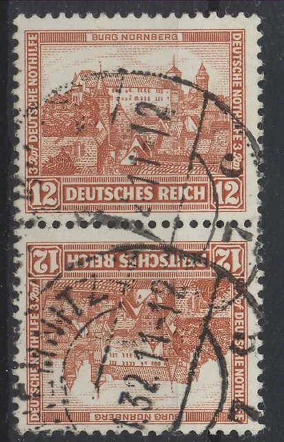 700367) DR Zusammendruck SK 16 gest. dt. Nothilfe 1932 Burgen und Schlösser