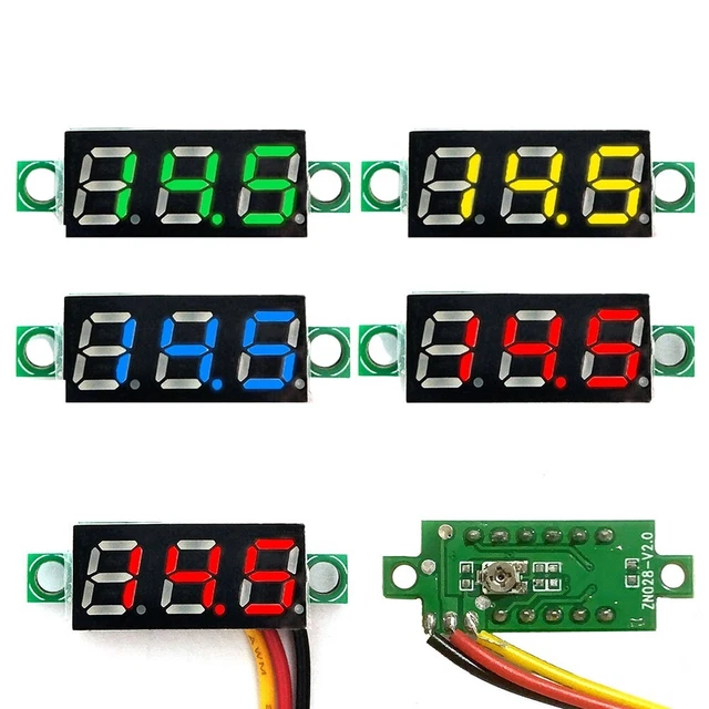 LYCXAMES - Digitales DC-Voltmeter, LED-Anzeige, Spannungsmesser, 6-100 LYCXAMES - Digitales DC-Voltmeter, LED-Anzeige, Spannungsmesser, 6-100