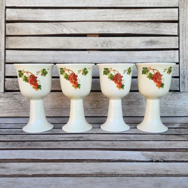 Teleflora Vintage Grape and Vine Goblets Drinking Cups