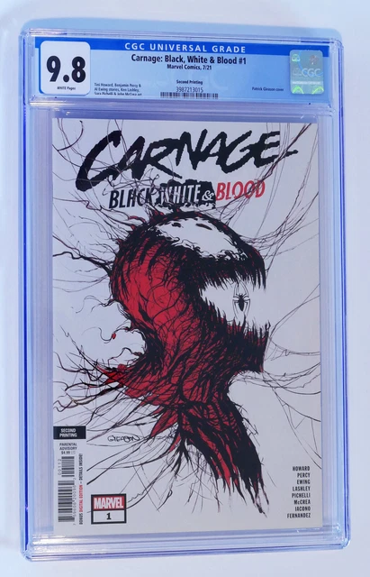 Carnage Black, White and Blood #1 2nd Printing Gleason Variant CGC 9.8 2021