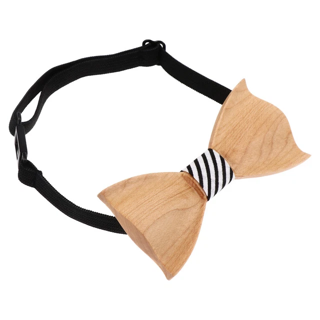 Accessorio tuta mosca di legno 3D regolabile bambini bambino vestiti neonato