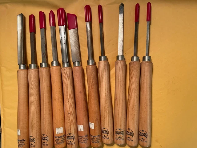 NOS Set Of Eleven Unused Shopsmith Lathe Tools