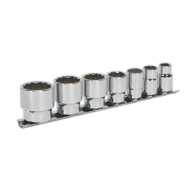 Sealey AK2676 Prise Ensemble 7pc 1cmSq Lecteur Whitworth