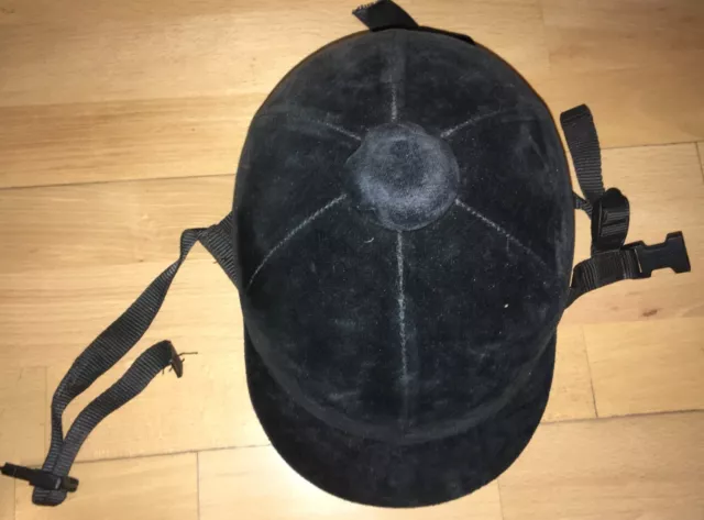 Reithelm Reitkappe schwarz Pfiff 51/51 cm Kinderhelm Samt