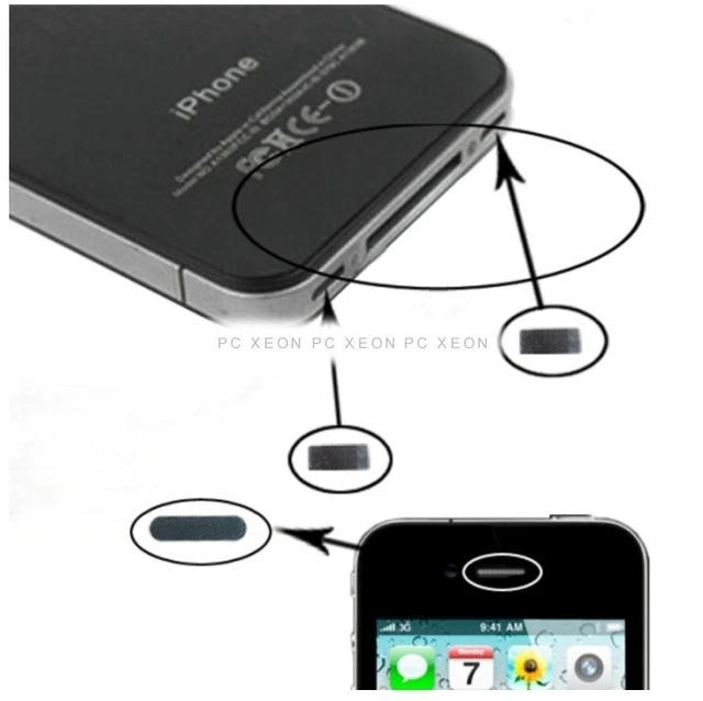 Anti-poussière Écouteurs Et Microphone IPHONE 4,4s (5 Lot De
