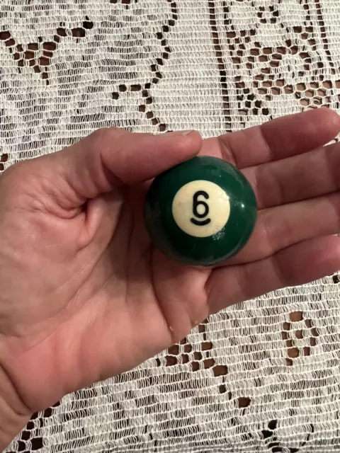 Replacement Mini Ballard Pool Ball 1.5" Ball Number #6 Solid Green 1.8 Oz Small