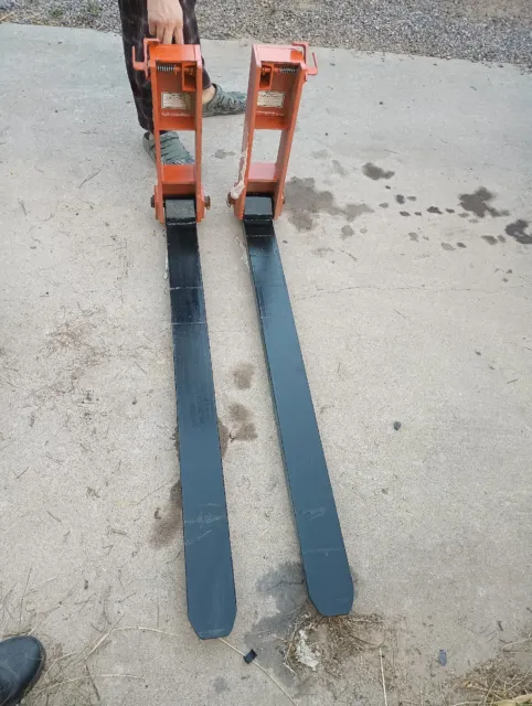 Folding Forklift Forks, Class 2, 48", New, Never Used.
