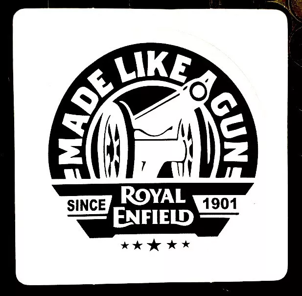 Royal Enfield Autocollant Stickers  Logo Officiel Moto Réservoir Casque Inde 2