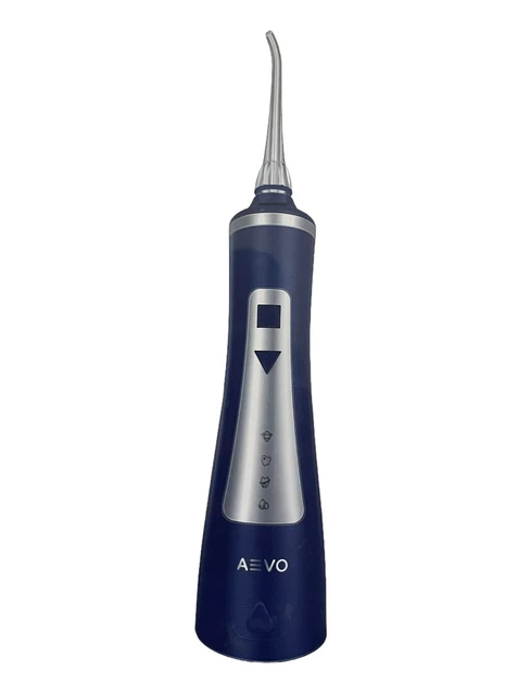 Irrigatore filo interdentale blu denti ricaricabile igiene orale nuovo con scatola